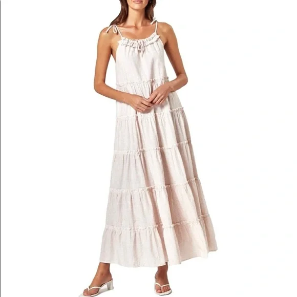 Charlie Holiday Beige & White Gingham Senorita Maxi Dress- NWT is available  for purchase on au PAY Market - Imported Goods Online Store Co.Ltd. | au  PAY Market - Online Shopping Site